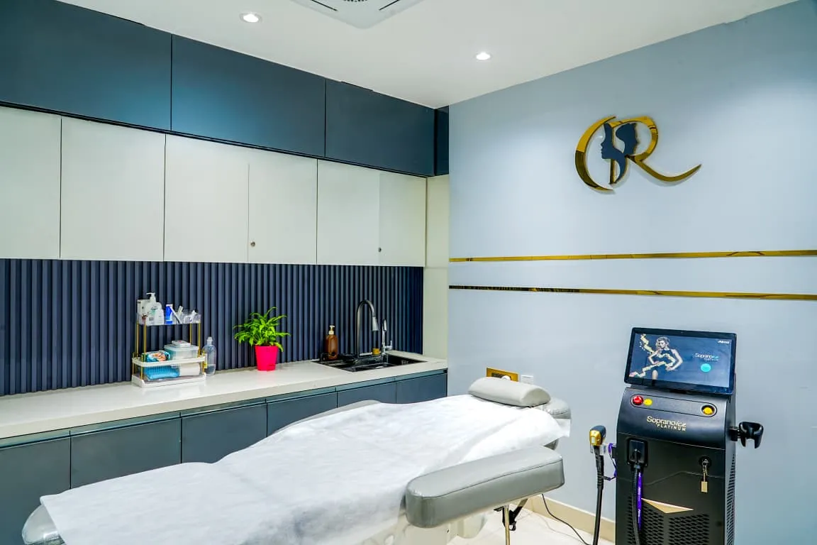 Dedicated laser hair reduction suite equipped with Alma Soprano Ice Platinum