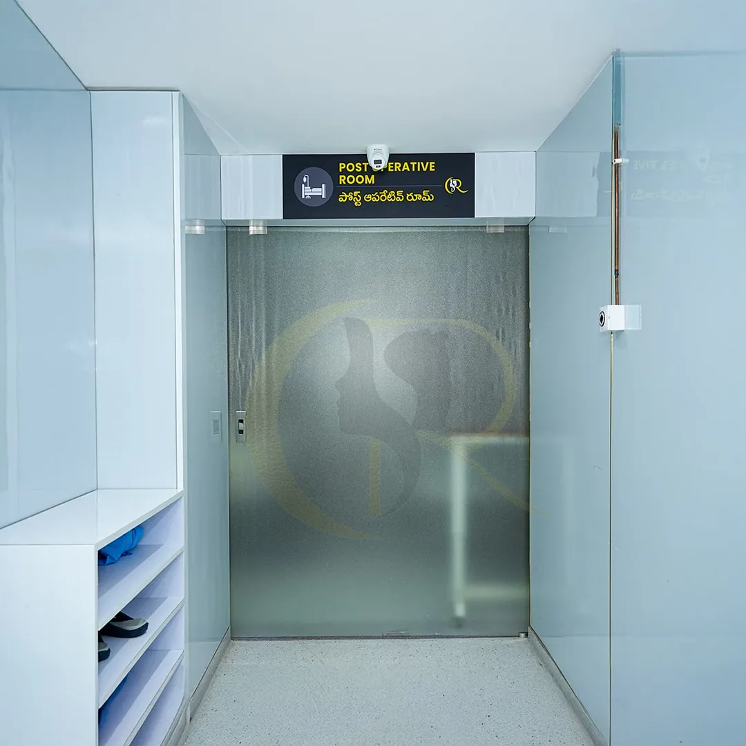 Secure entry to the sterile Post-Operative Room